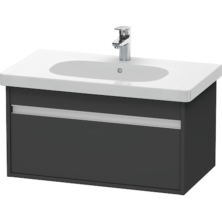 Duravit Ketho Wall-Mounted Vanity Unit Kt666704949 Graphite Matt KT666704949